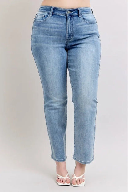 Kala Plus Size High Rise Dad Jeans - Driftwood Boutique