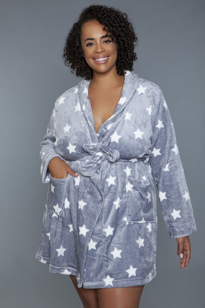 Kaylee Robe Star Print - Driftwood Boutique