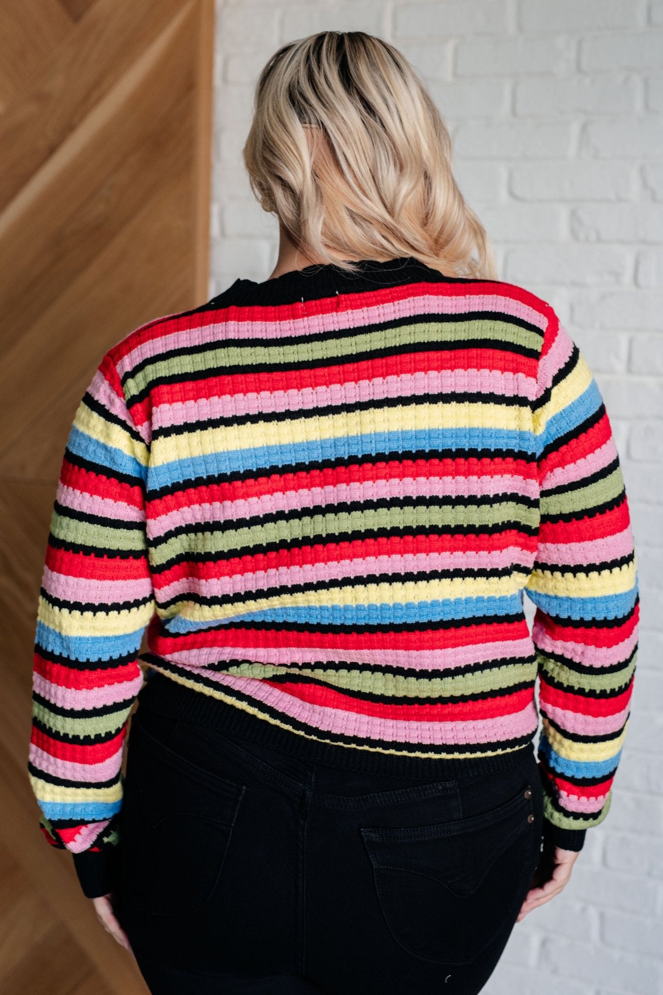 Keep Dreaming Striped Sweater - Driftwood Boutique