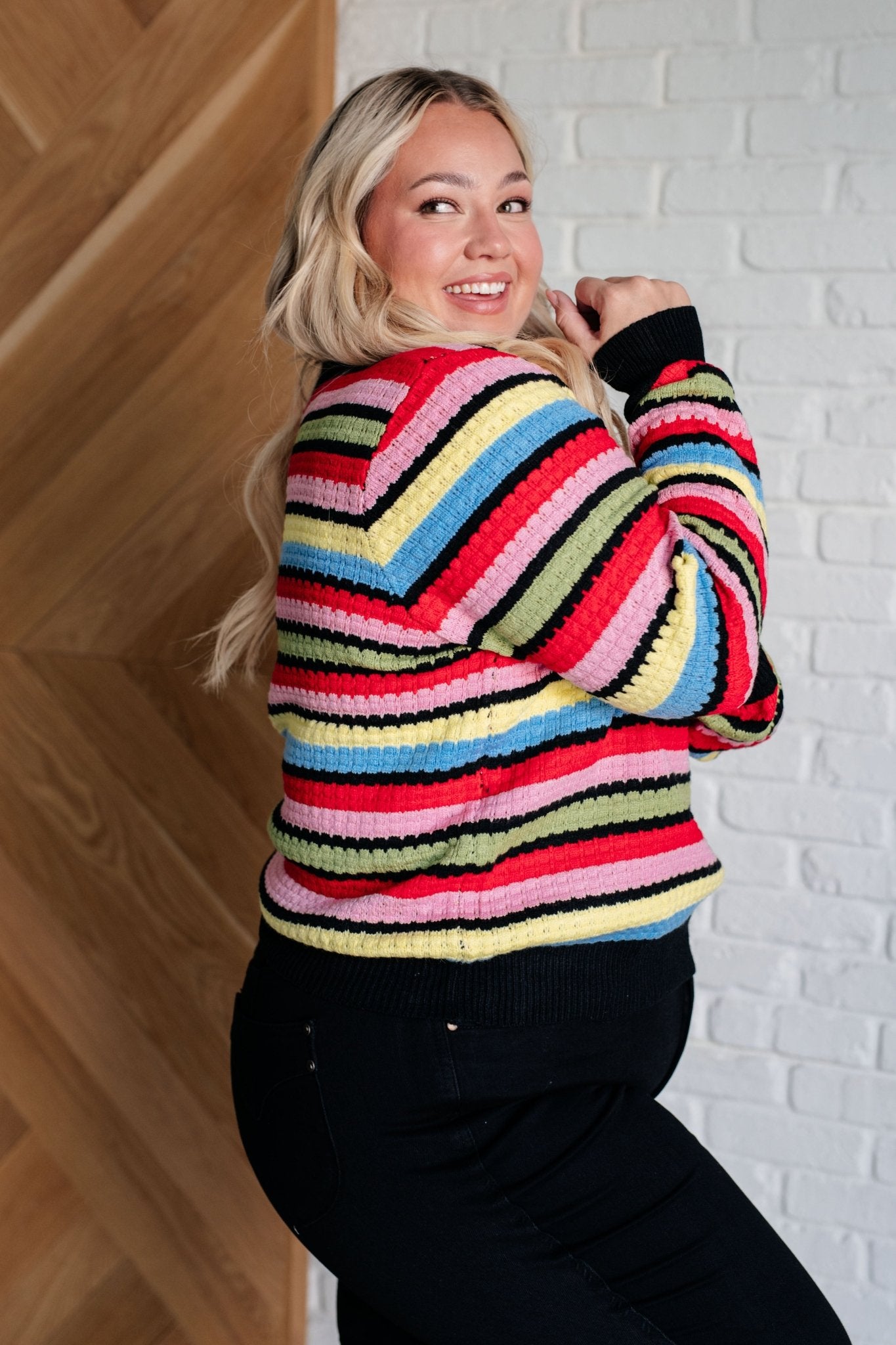 Keep Dreaming Striped Sweater - Driftwood Boutique