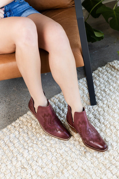 Kickin' Booties in Burgundy - Driftwood Boutique