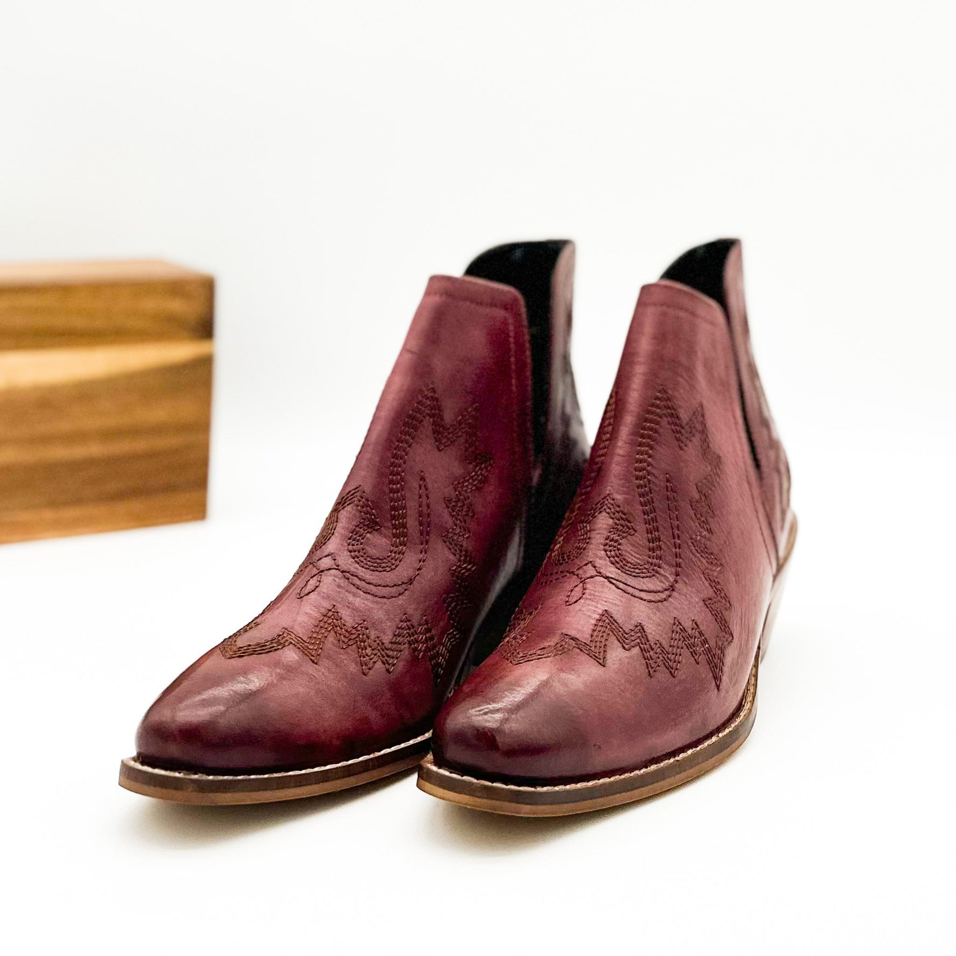 Kickin' Booties in Burgundy - Driftwood Boutique