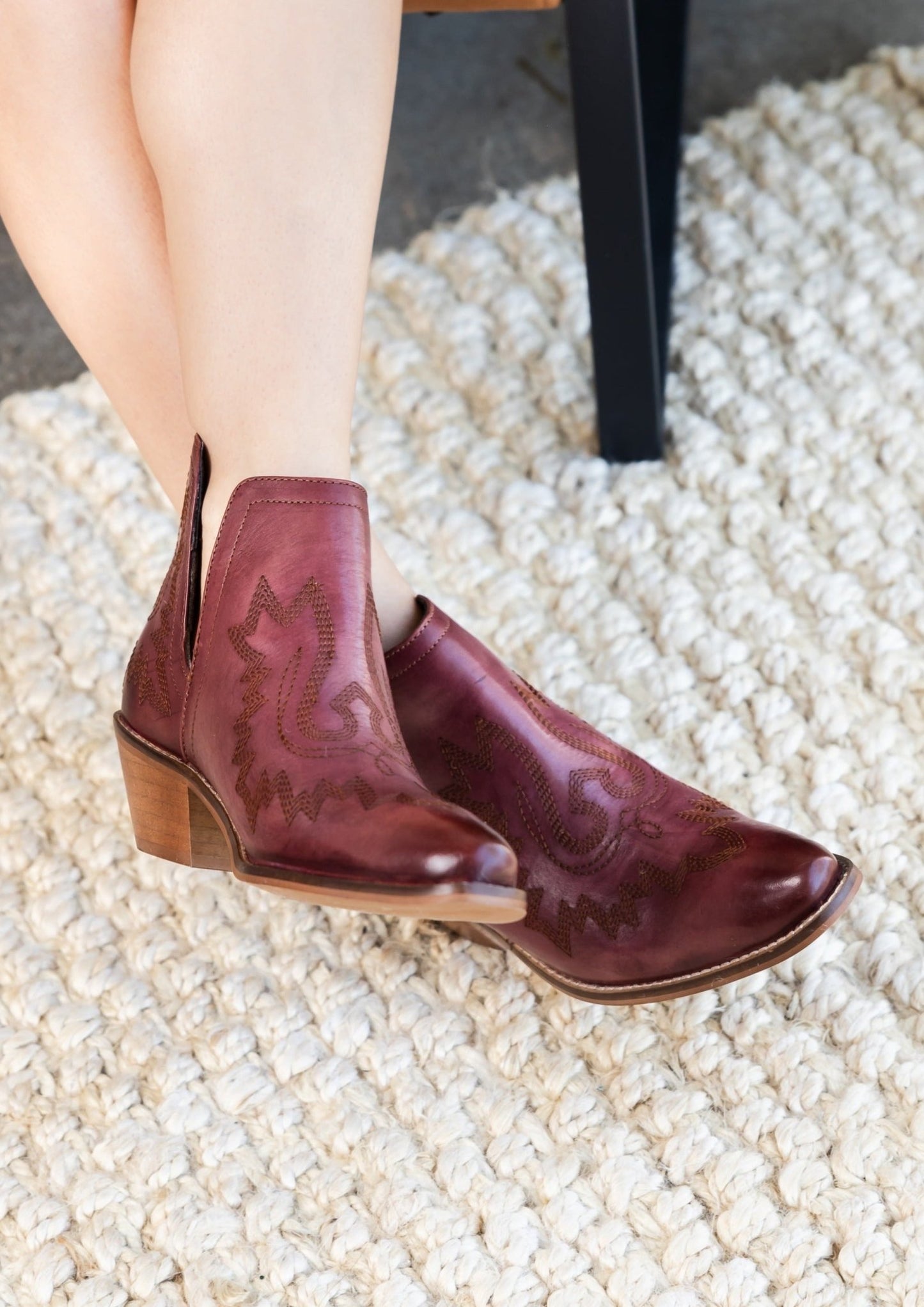 Kickin' Booties in Burgundy - Driftwood Boutique