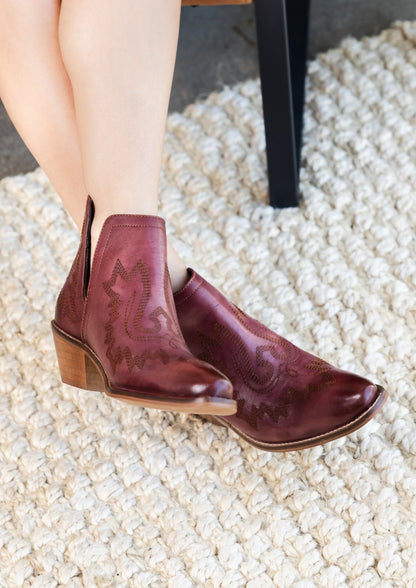 Kickin' Booties in Burgundy - Driftwood Boutique