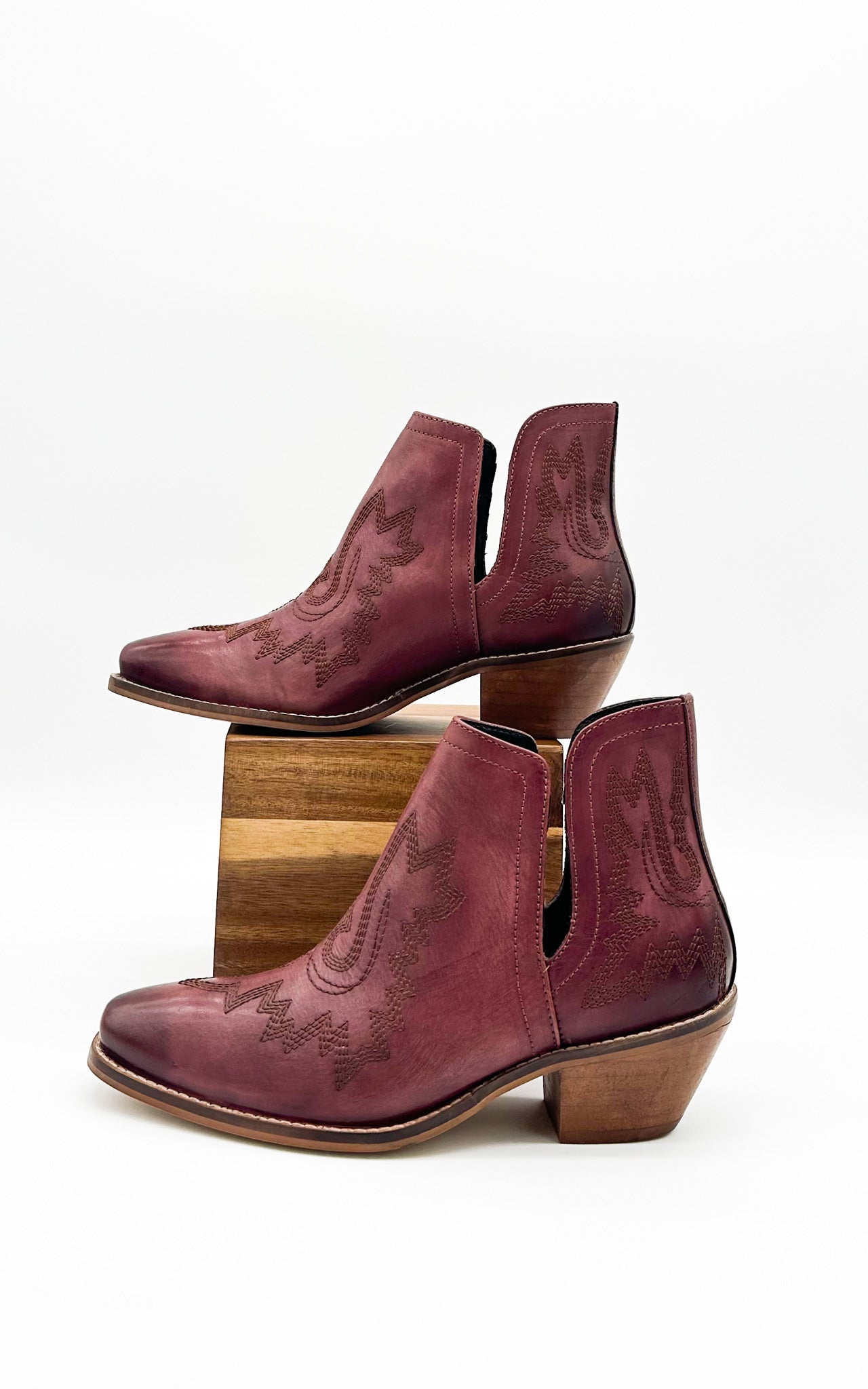 Kickin' Booties in Burgundy - Driftwood Boutique