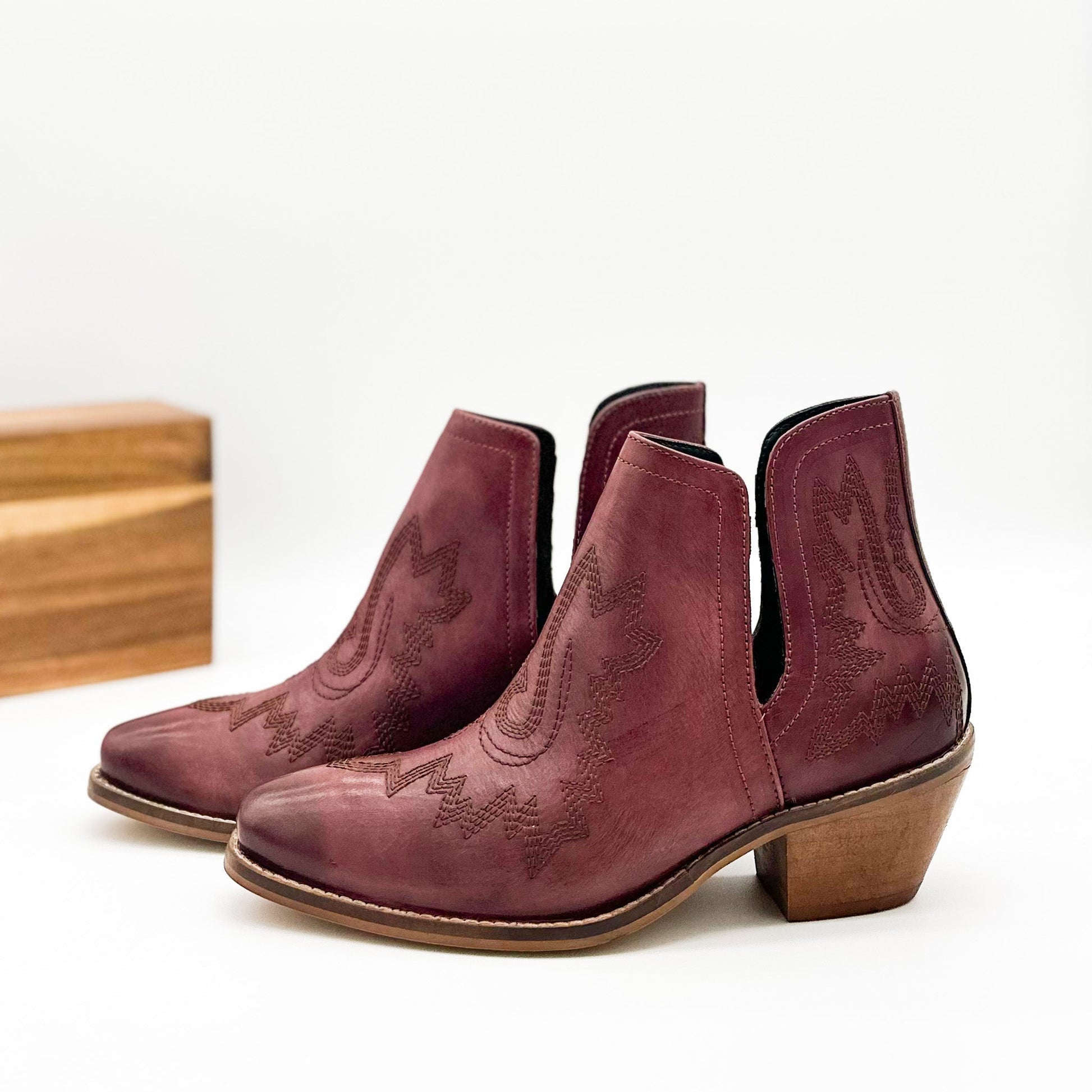 Kickin' Booties in Burgundy - Driftwood Boutique