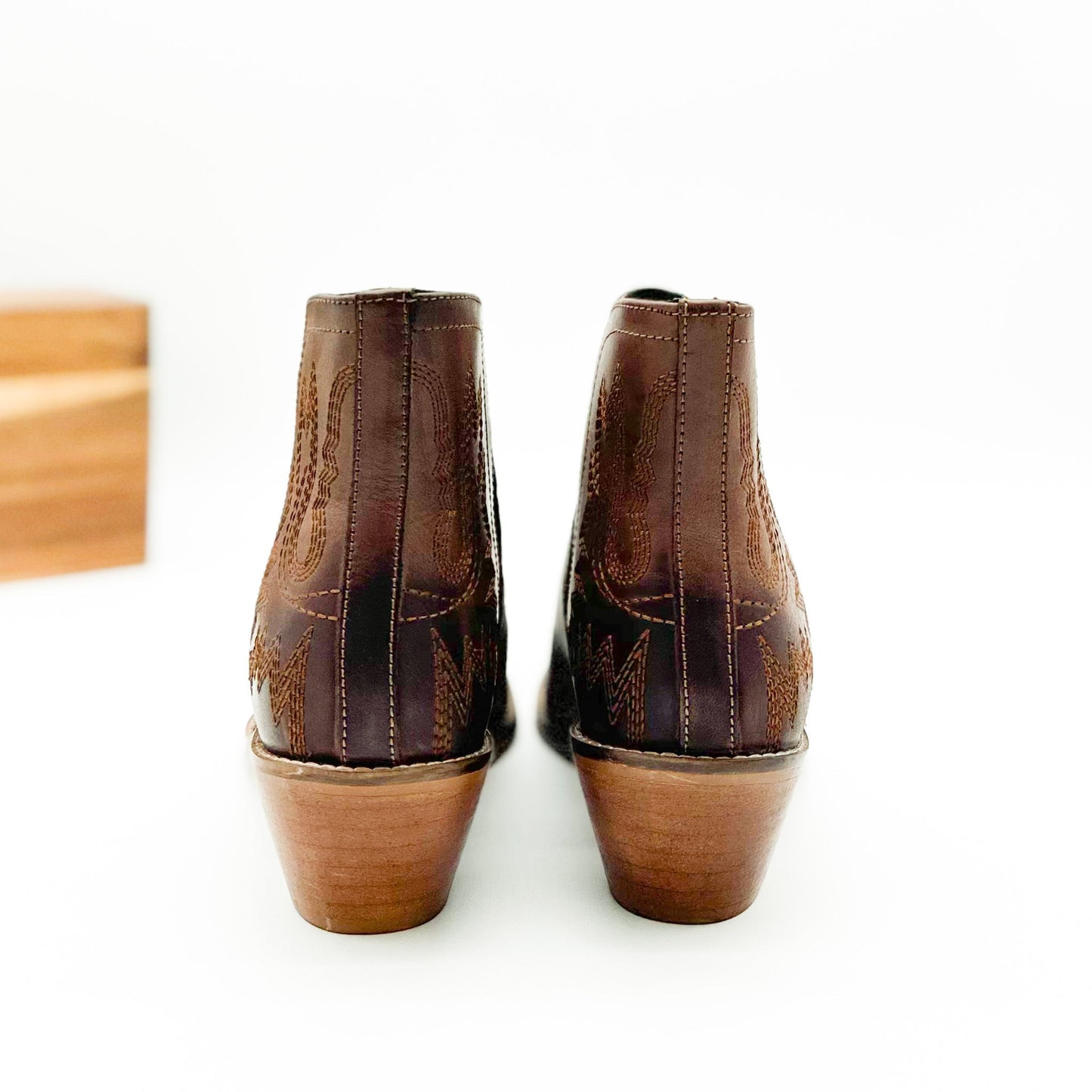 Kickin' Western Booties in Brown - Driftwood Boutique