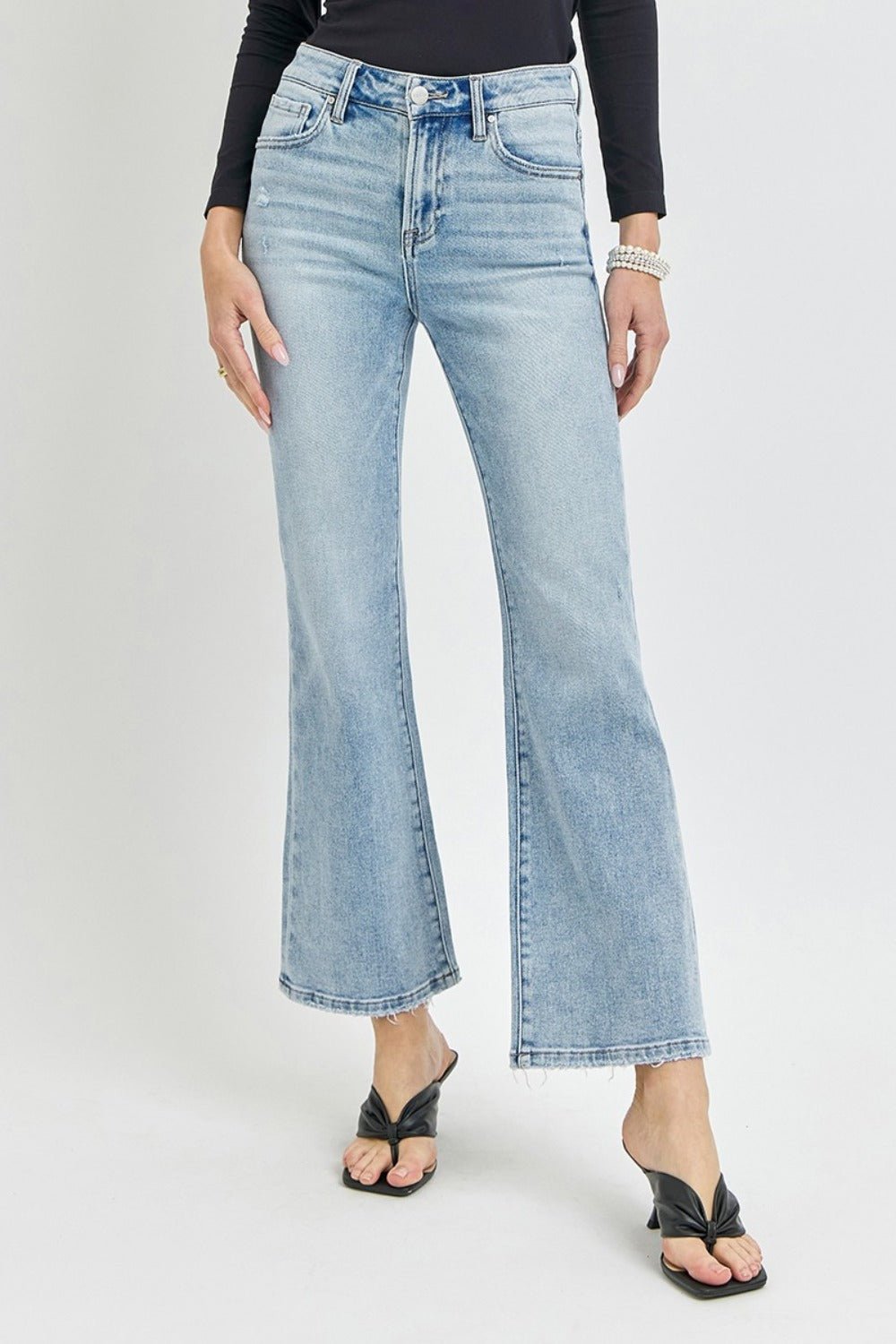 Kirra High Rise Ankle Flare Jeans - Driftwood Boutique
