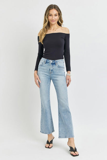 Kirra High Rise Ankle Flare Jeans - Driftwood Boutique