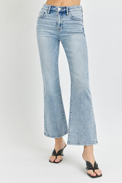 Kirra High Rise Ankle Flare Jeans - Driftwood Boutique