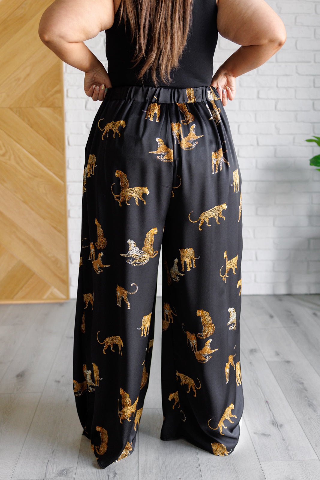 Legendary in Leopard Satin Wide Leg Pants - Driftwood Boutique