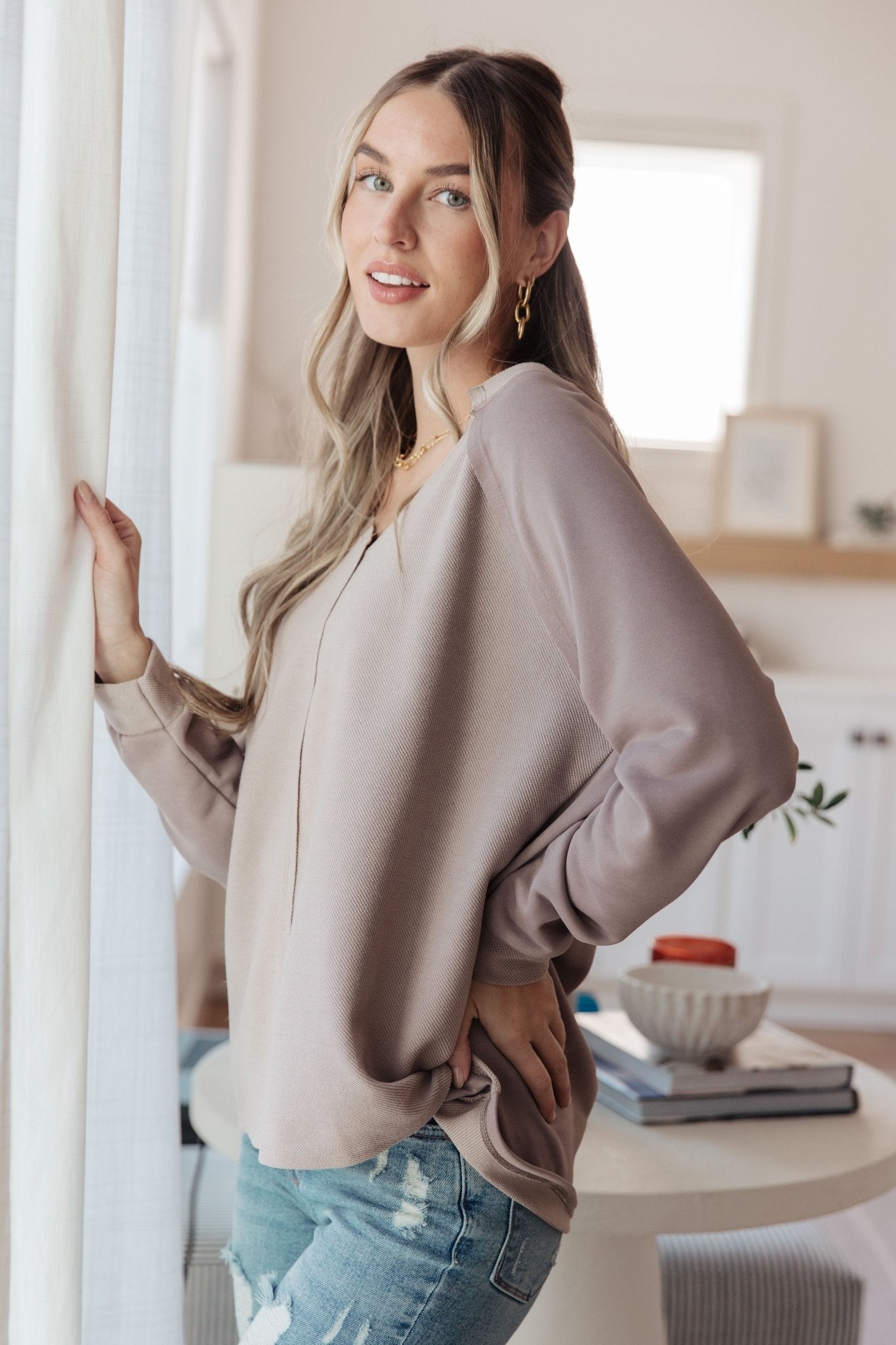 Less Conversation V - Neck Top - Driftwood Boutique