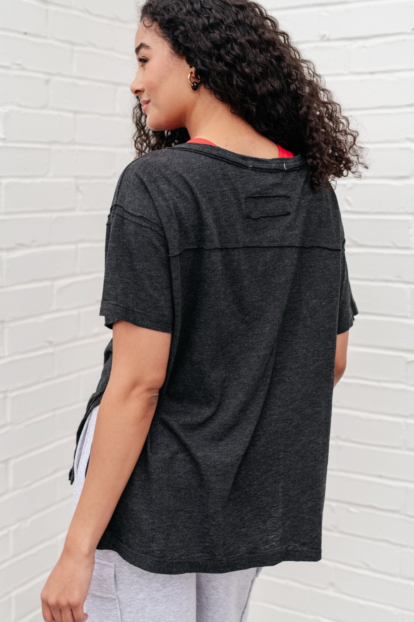 Let Me Live Relaxed Tee in Black - Driftwood Boutique