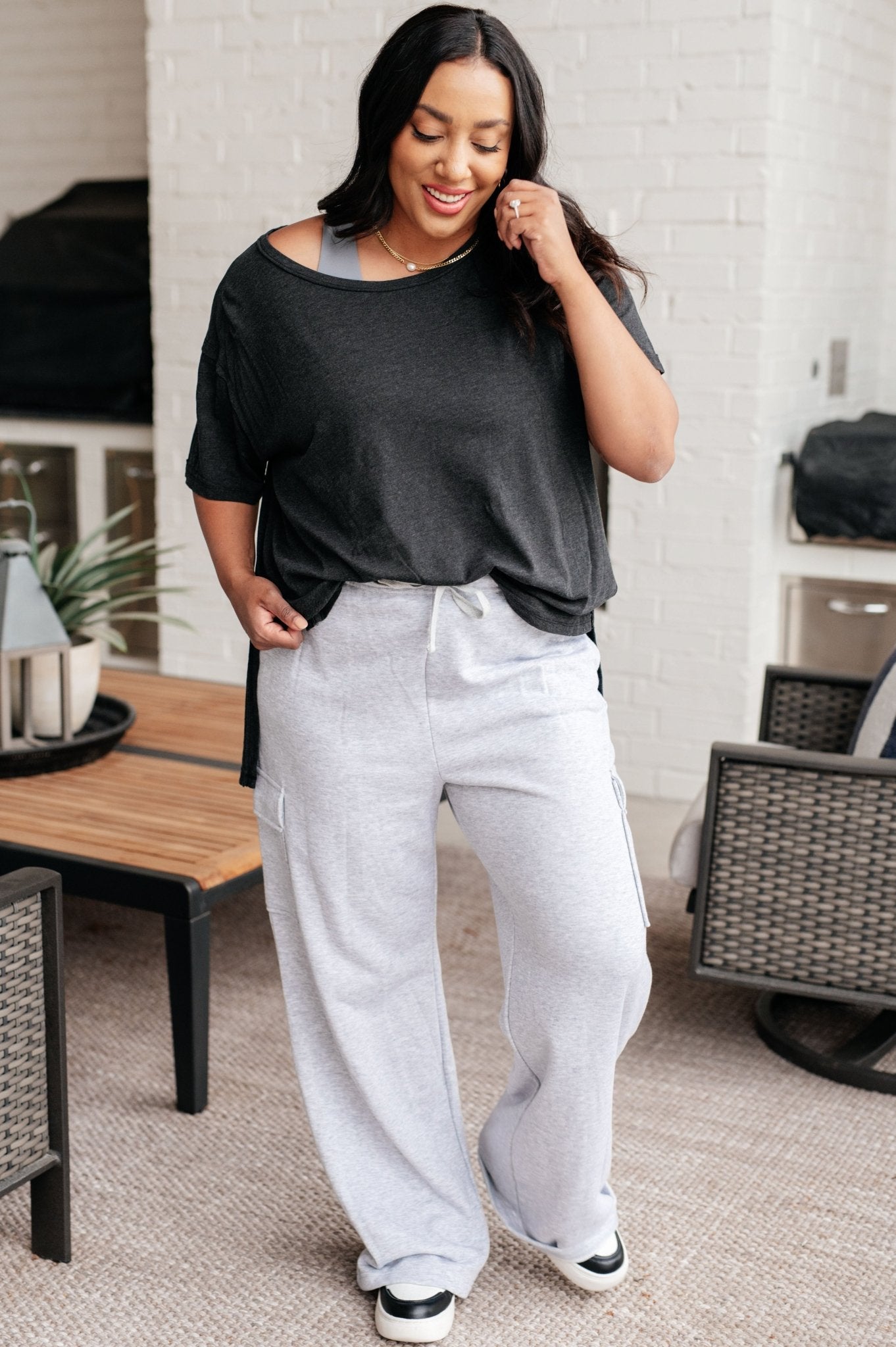 Let Me Live Relaxed Tee in Black - Driftwood Boutique