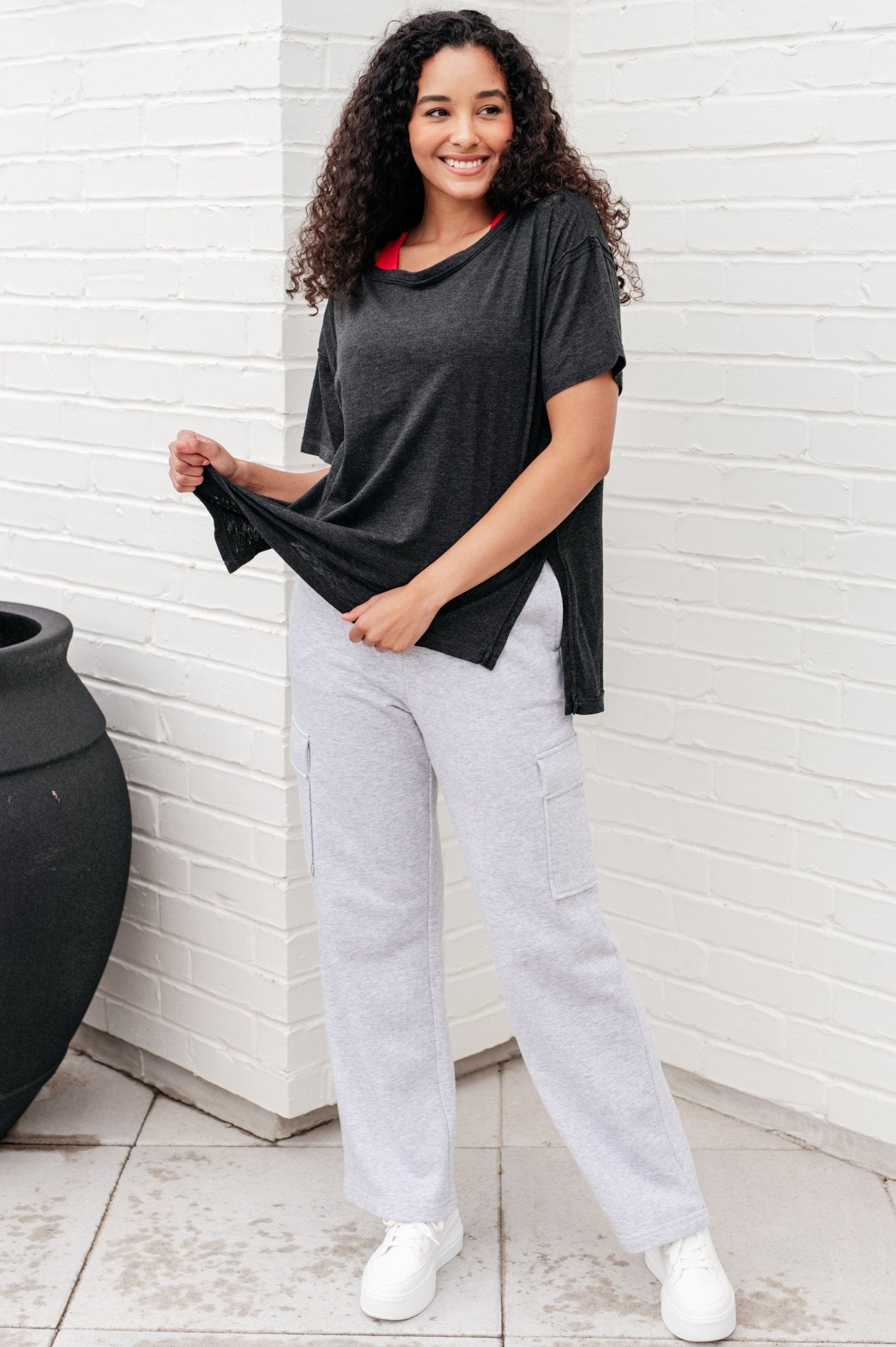 Let Me Live Relaxed Tee in Black - Driftwood Boutique