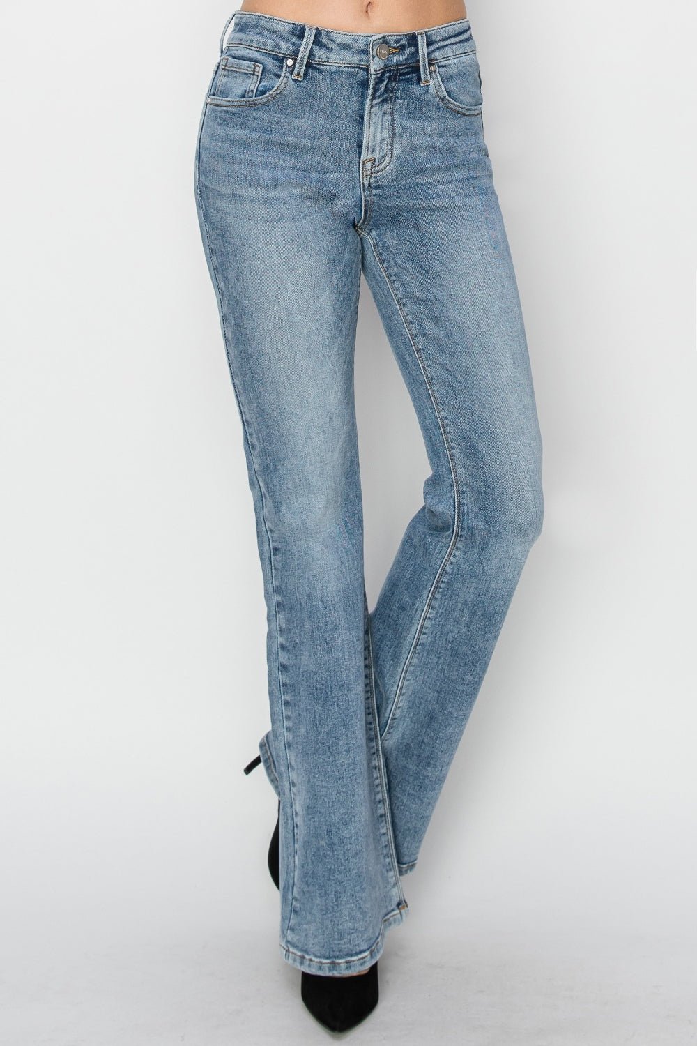 Lola Mid Rise Classic Bootcut Jeans - Driftwood Boutique