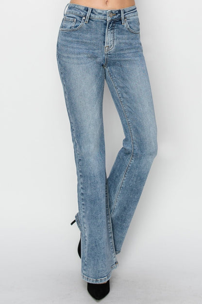 Lola Mid Rise Classic Bootcut Jeans - Driftwood Boutique