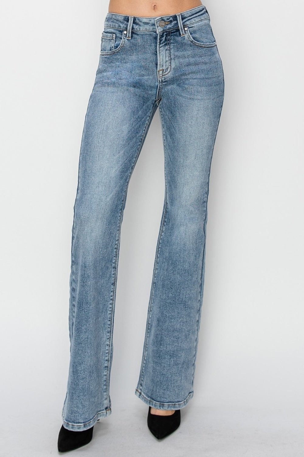 Lola Mid Rise Classic Bootcut Jeans - Driftwood Boutique