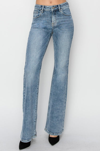 Lola Mid Rise Classic Bootcut Jeans - Driftwood Boutique