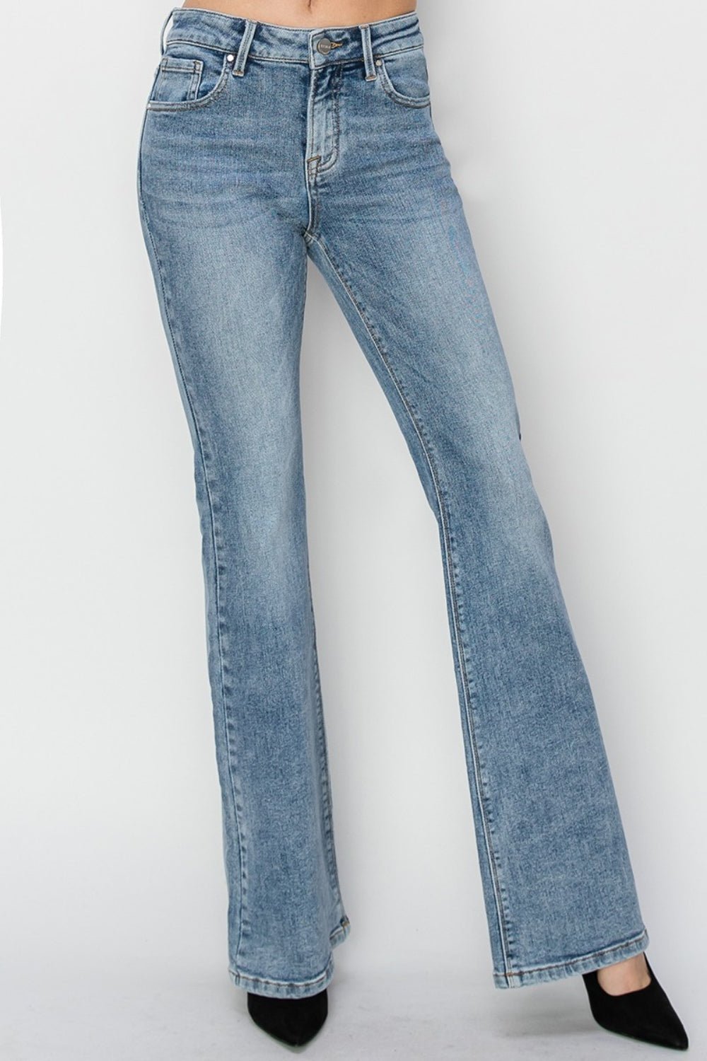 Lola Mid Rise Classic Bootcut Jeans - Driftwood Boutique