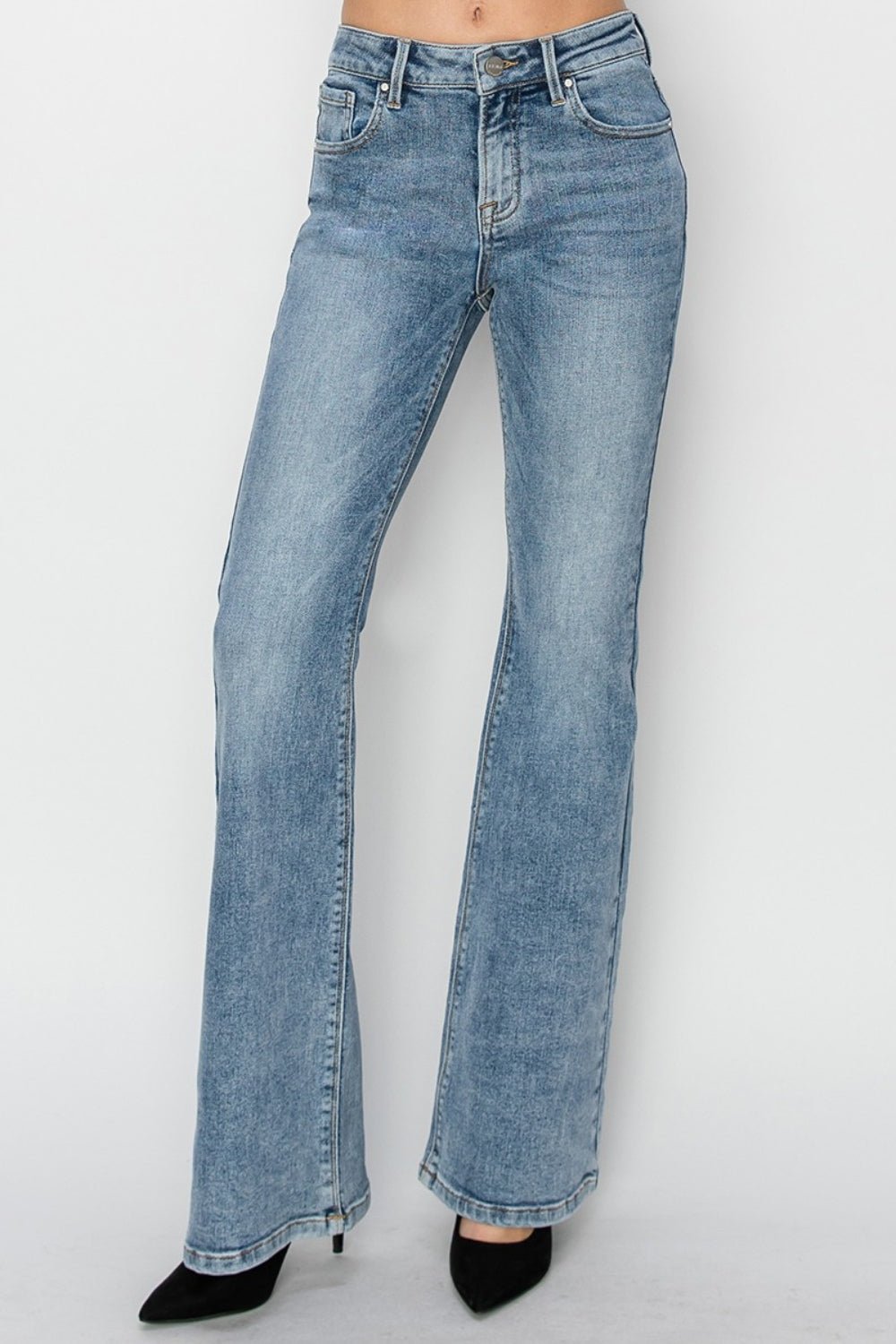 Lola Mid Rise Classic Bootcut Jeans - Driftwood Boutique