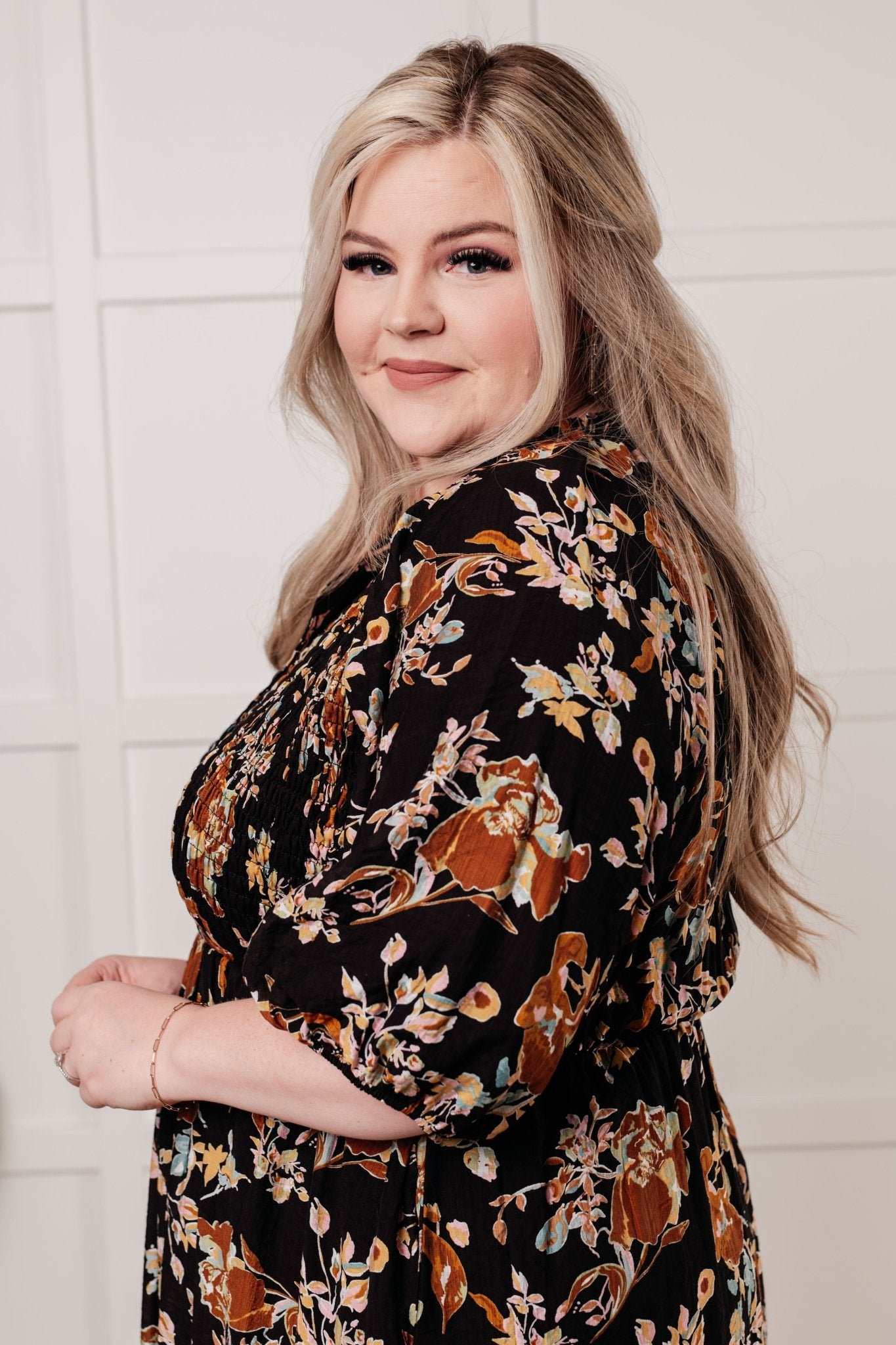 Look My Way Smocked Bodice Button Down Dress - Driftwood Boutique