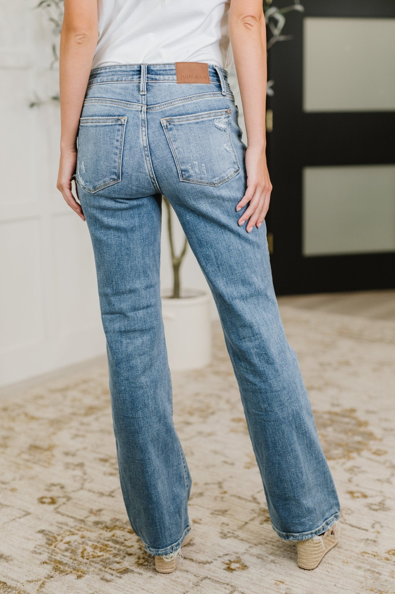 Lorena Mid Rise Vintage Wash Bootcut Jeans - Driftwood Boutique