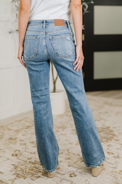 Lorena Mid Rise Vintage Wash Bootcut Jeans - Driftwood Boutique