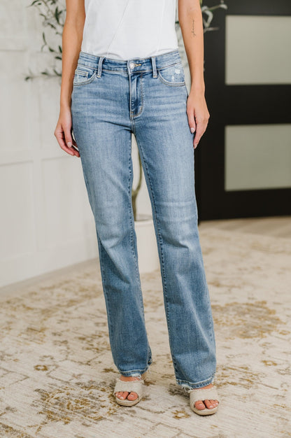 Lorena Mid Rise Vintage Wash Bootcut Jeans - Driftwood Boutique