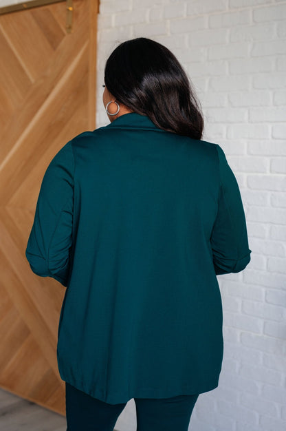Magic 3/4 Blazer in Hunter Green - Driftwood Boutique
