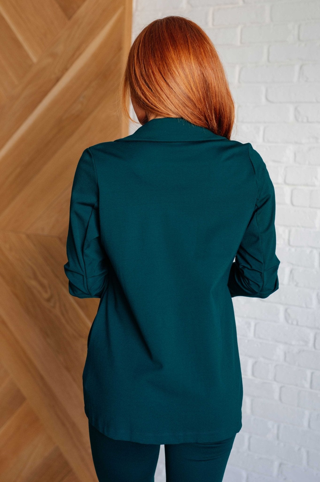 Magic 3/4 Blazer in Hunter Green - Driftwood Boutique