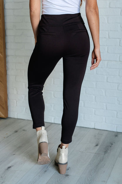Magic Ankle Crop Skinny Pants in Chocolate - Driftwood Boutique