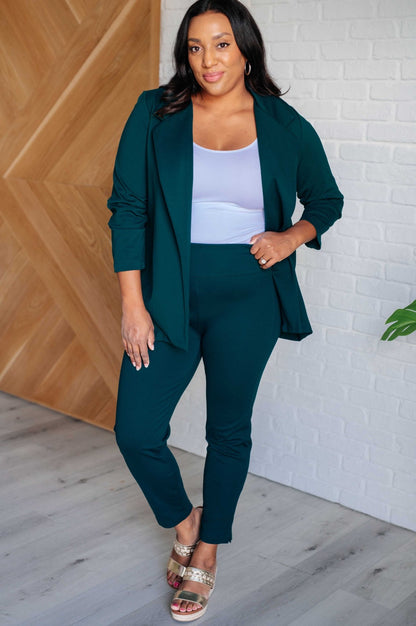Magic Ankle Crop Skinny Pants in Hunter Green - Driftwood Boutique