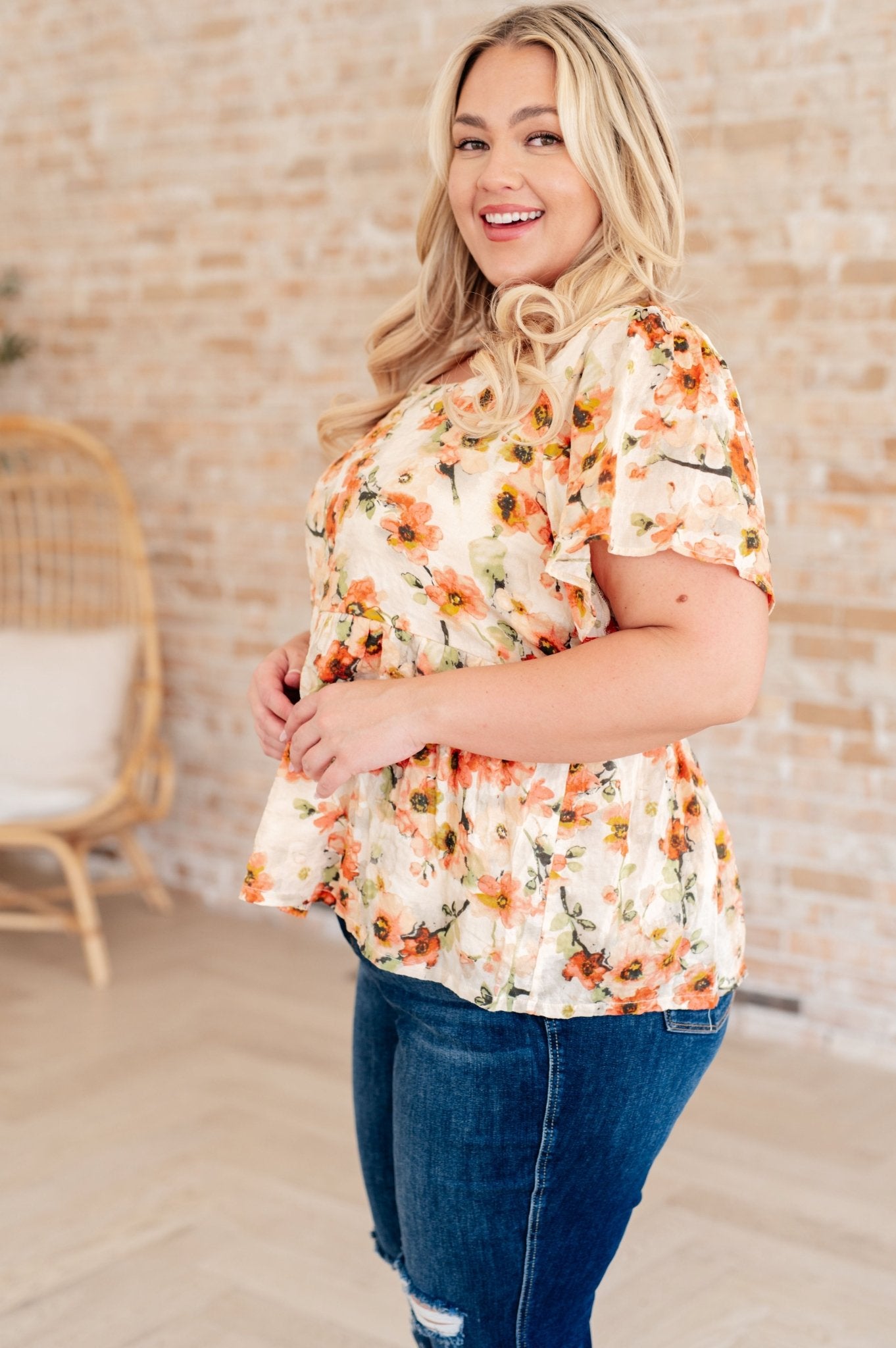 Magic Dance Square Neck Floral Blouse - Driftwood Boutique