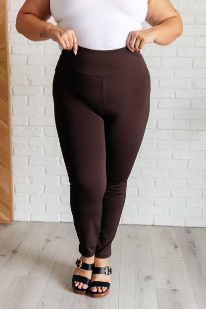 Magic Skinny 28" Pants in Chocolate - Driftwood Boutique
