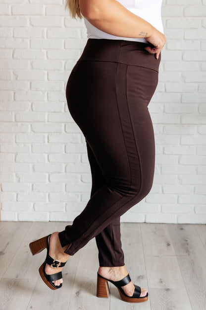 Magic Skinny 28" Pants in Chocolate - Driftwood Boutique
