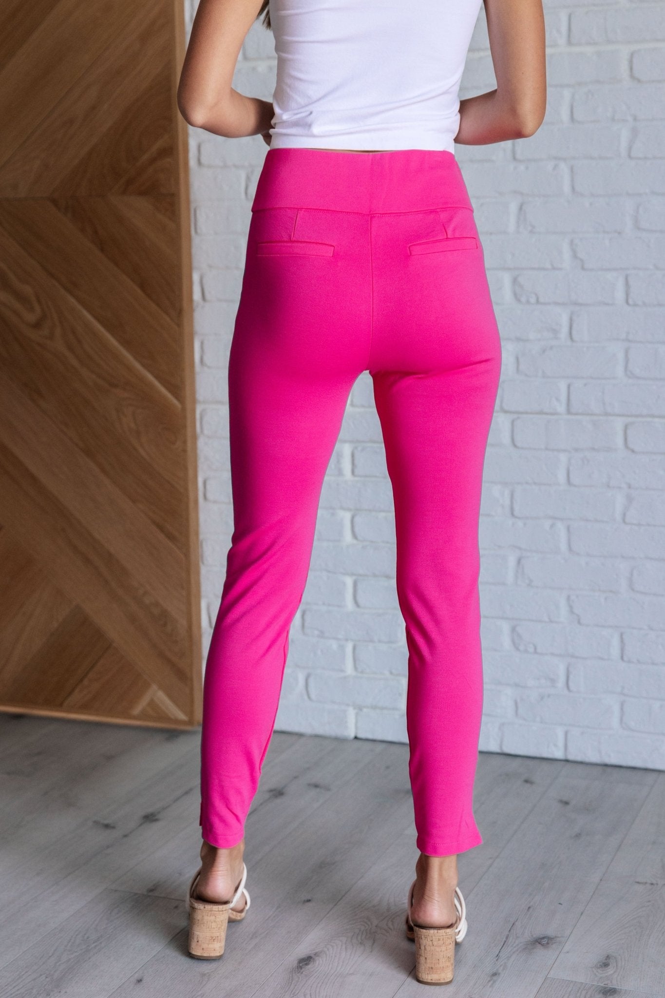 Magic Skinny 28" Pants in Hot Pink - Driftwood Boutique