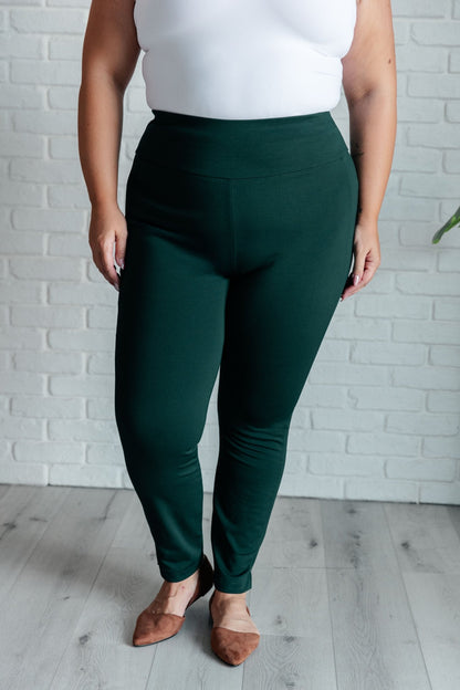 Magic Skinny 28" Pants in Hunter Green - Driftwood Boutique