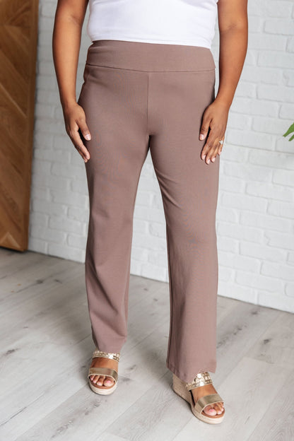 Magic Straight Pants in Dark Mocha - Driftwood Boutique
