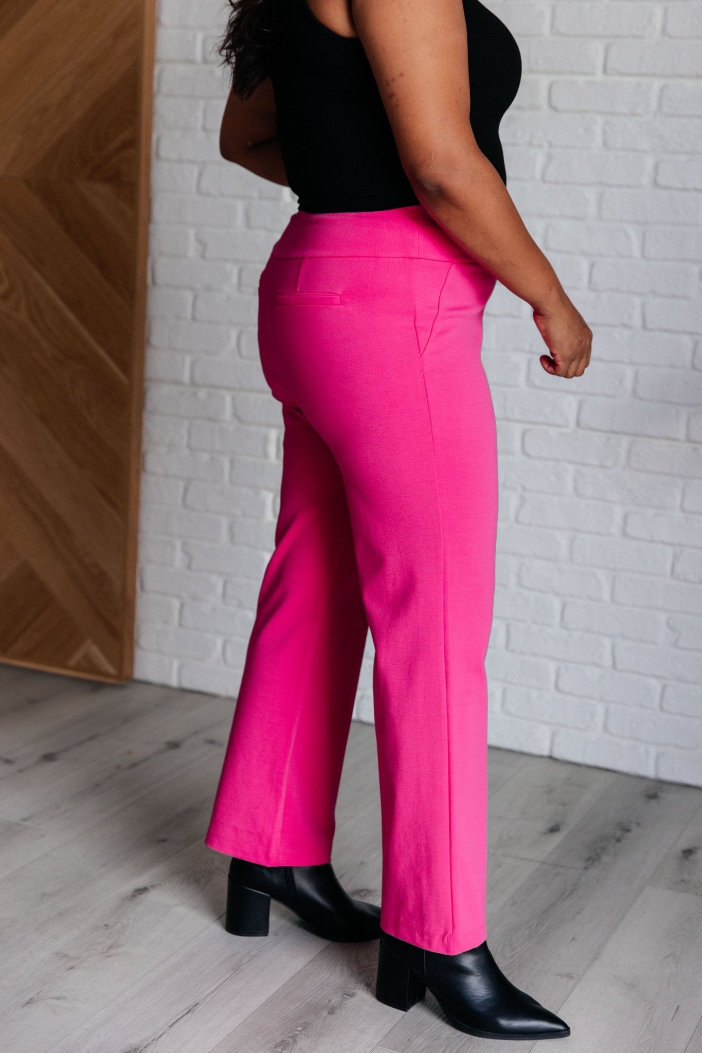 Magic Straight Pants in Hot Pink - Driftwood Boutique