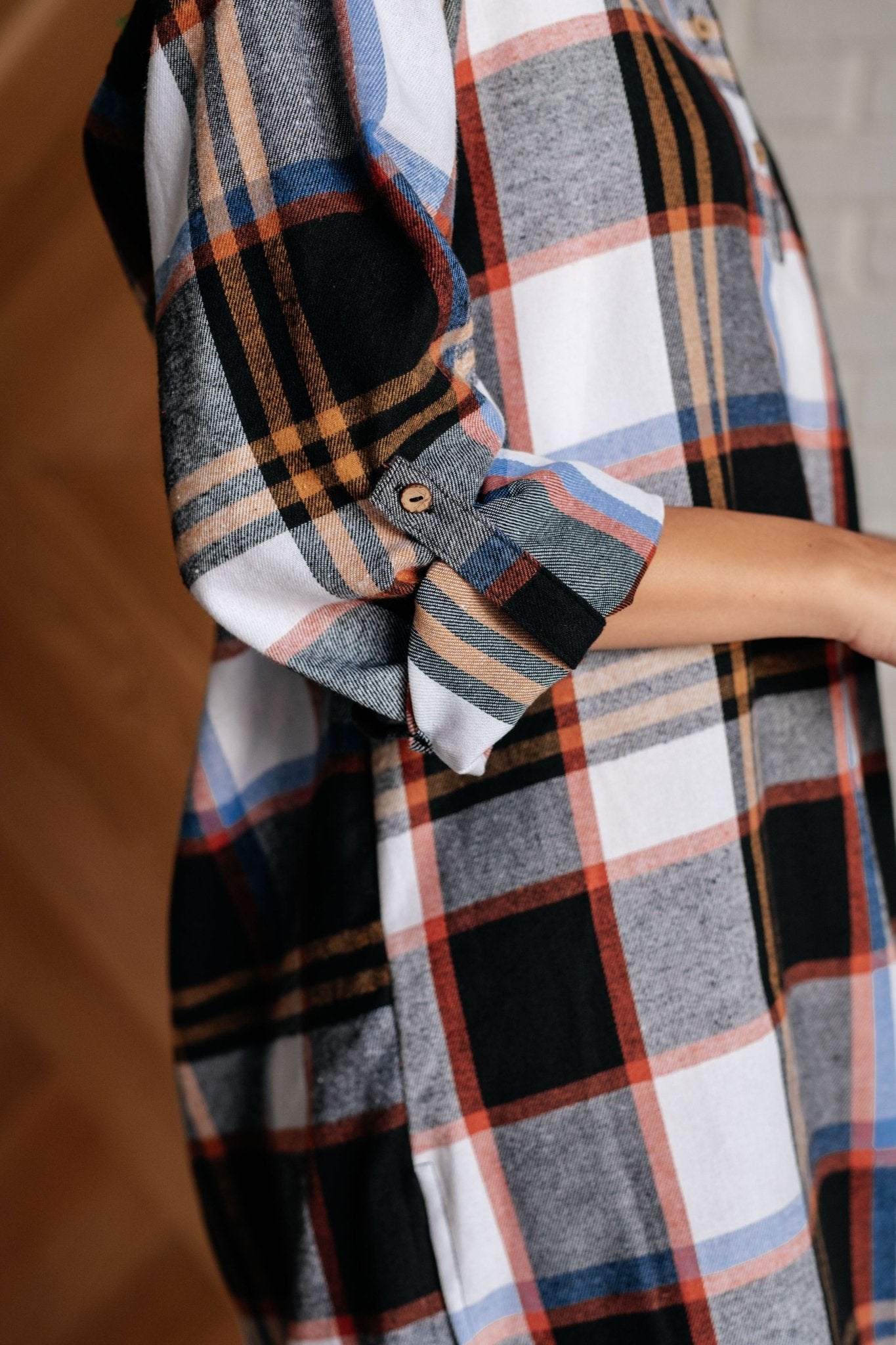 Make it Right Plaid Shirt Dress - Driftwood Boutique