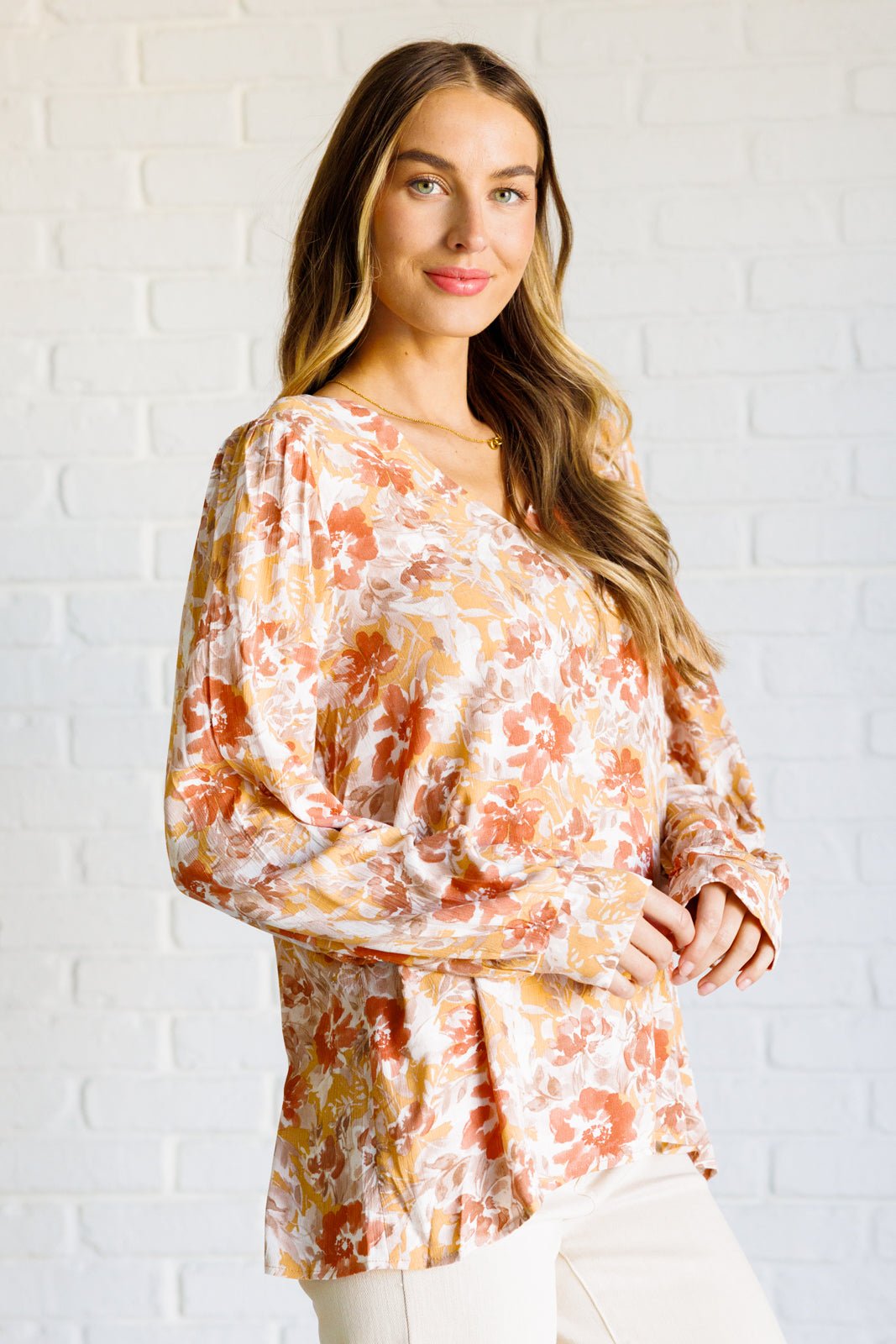 Marigold Dreams Floral Blouse - Driftwood Boutique