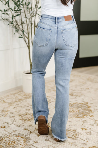 Marlena High Rise Shield Pocket Flare Jeans - Driftwood Boutique