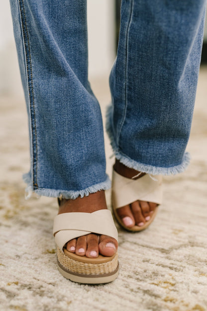 Maureen High Rise Distressed Bootcut Jeans - Driftwood Boutique