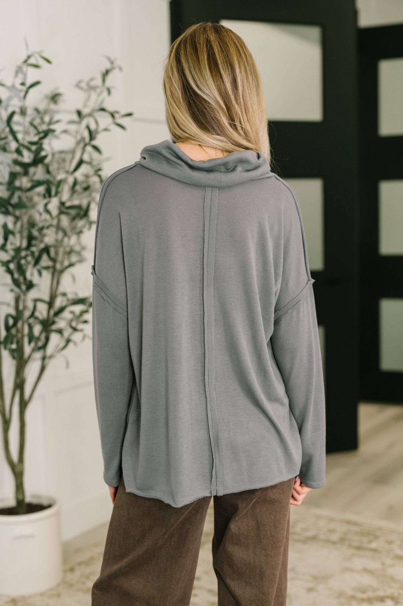 Metro Flow Center Seam Turtleneck - Driftwood Boutique