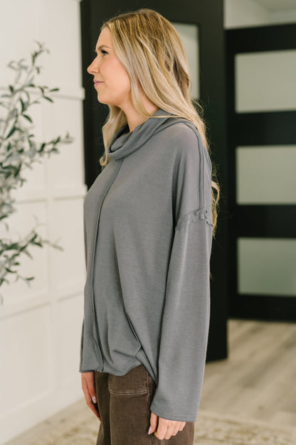 Metro Flow Center Seam Turtleneck - Driftwood Boutique