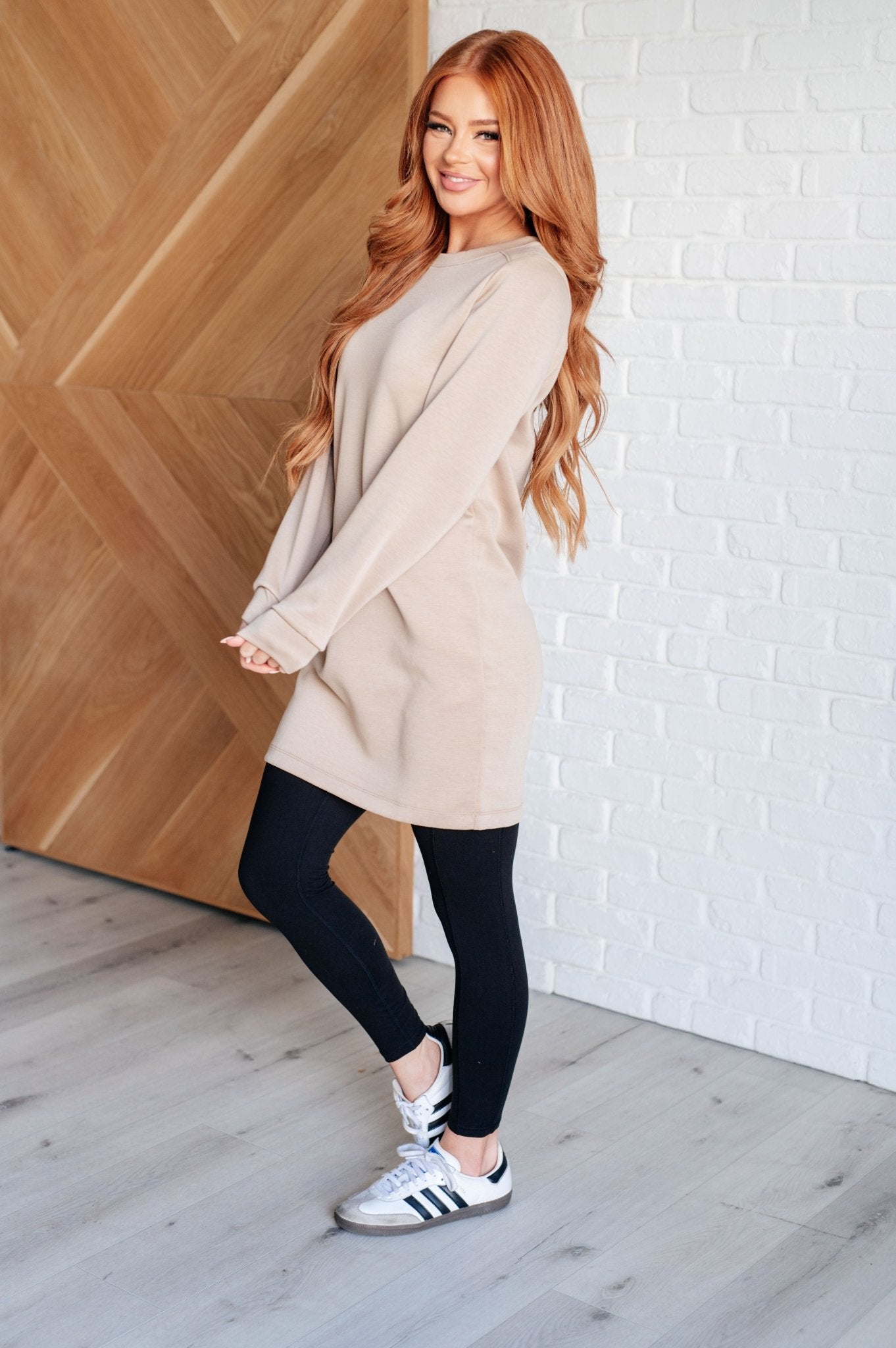 Milan Travel Shift Dress in Khaki - Driftwood Boutique