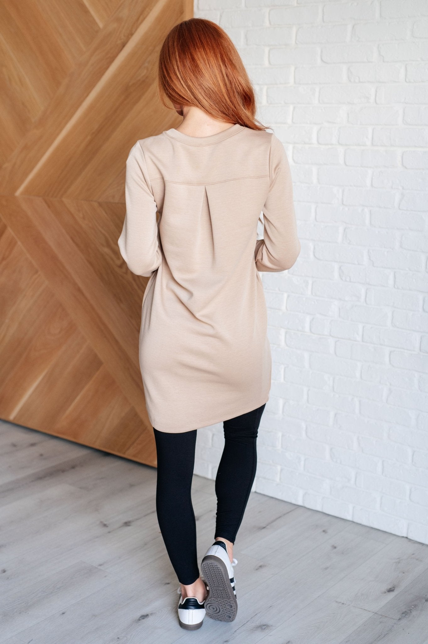 Milan Travel Shift Dress in Khaki - Driftwood Boutique