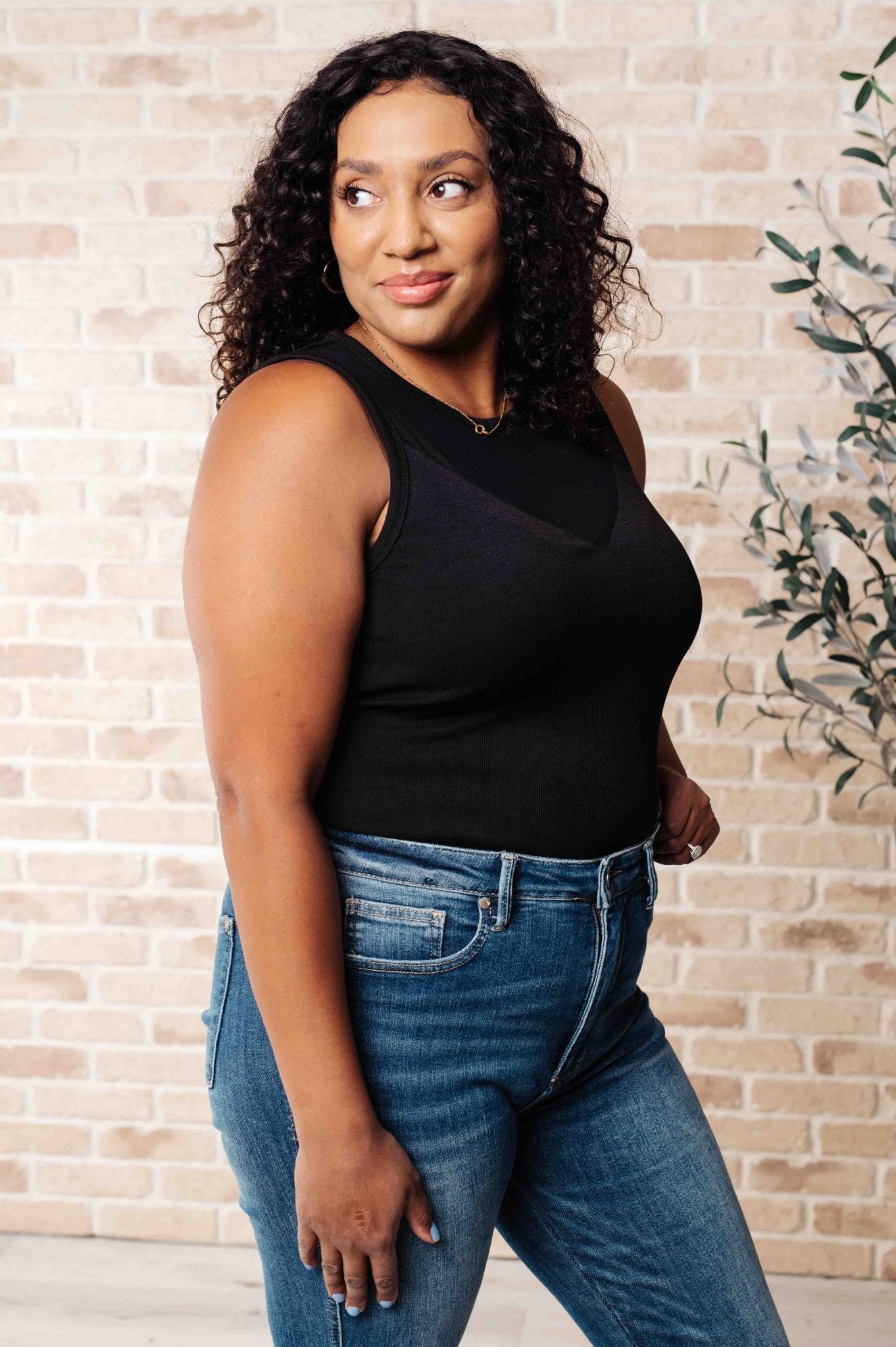 Miss You Much Mesh V - Neck Bodysuit - Driftwood Boutique