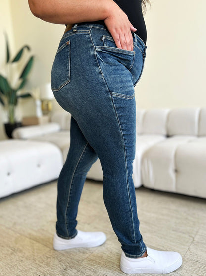 Monty High Rise Patch Pocket Skinny Jeans - Driftwood Boutique